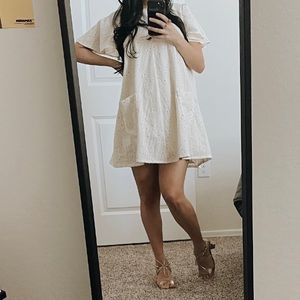 Hand made Maternity dress with bell sleeves